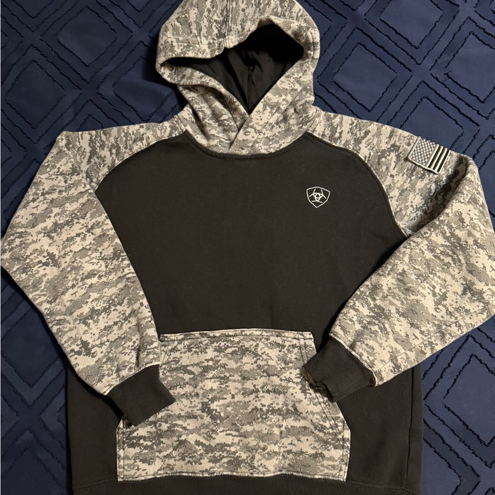 Ariat Black and Gray Digital Camo Hoodie